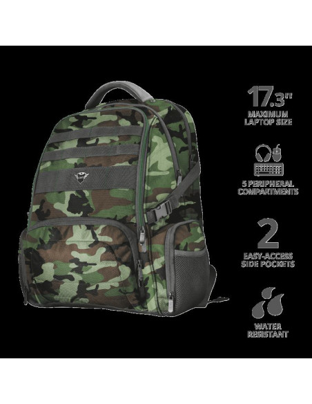 Rucsac Trust GXT 1250G Hunter Gaming Backpack for 17.3" laptops