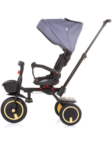 TRKQF0232GT,Tricicleta pliabila Chipolino Quick Fold cu sezut reversibil graphite