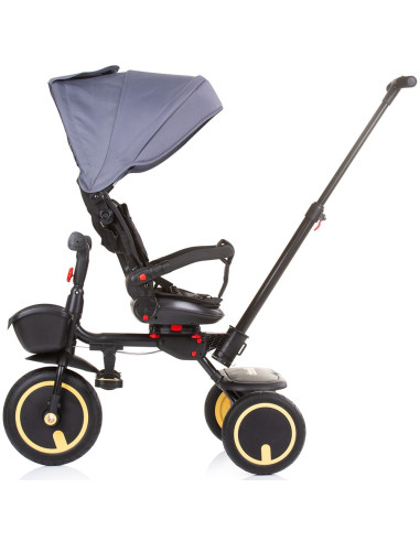 TRKQF0232GT,Tricicleta pliabila Chipolino Quick Fold cu sezut reversibil graphite