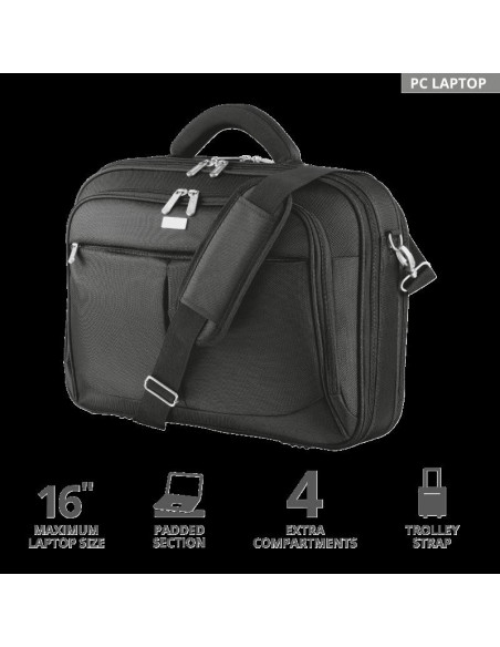 Geanta Trust Sydney Carry Bag for 16" laptops - black,TR-17412