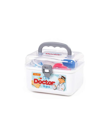 92441,Set doctor in gentuta, 15 piese, 21.1x17.5x15.5 cm, Polesie