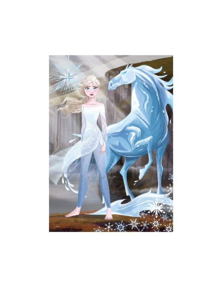 394179,Puzzle neon Frozen, 100 piese - DINO TOYS