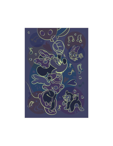 394186,Puzzle neon Minnie, 100 piese - DINO TOYS
