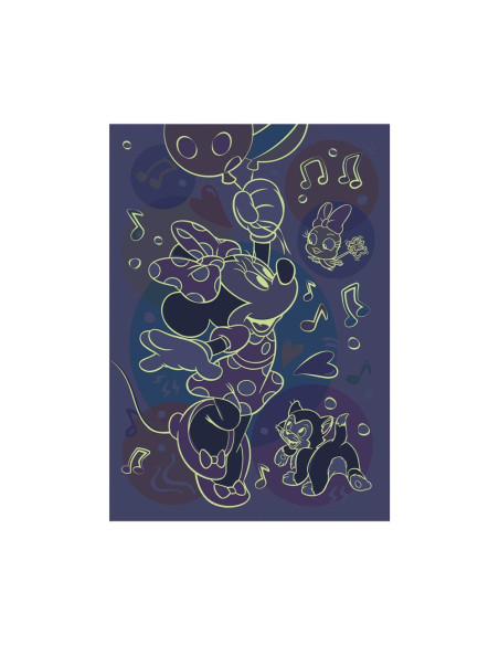 394186,Puzzle neon Minnie, 100 piese - DINO TOYS