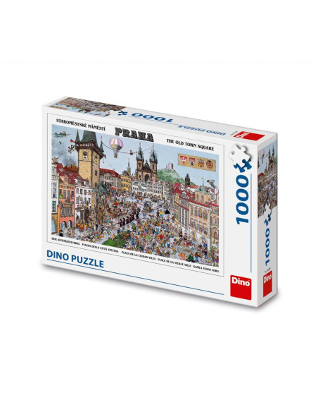 533028,Puzzle Piata Orasului, 1000 piese - DINO TOYS
