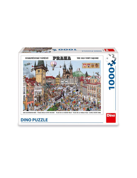 533028,Puzzle Piata Orasului, 1000 piese - DINO TOYS