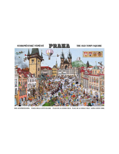 533028,Puzzle Piata Orasului, 1000 piese - DINO TOYS