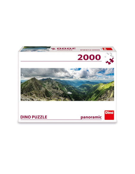 562073,Puzzle panoramic, Munti, 2000 piese - DINO TOYS