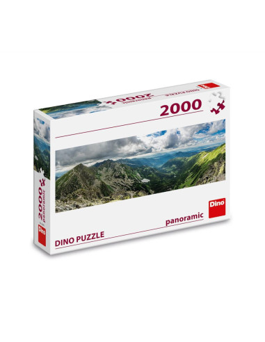 562073,Puzzle panoramic, Munti, 2000 piese - DINO TOYS