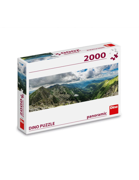 562073,Puzzle panoramic, Munti, 2000 piese - DINO TOYS