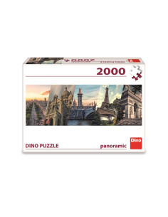 562103,Puzzle panoramic, Paris, 2000 piese - DINO TOYS 2