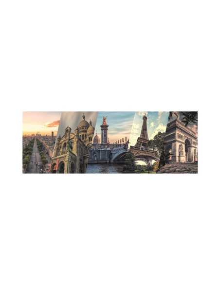 562103,Puzzle panoramic, Paris, 2000 piese - DINO TOYS