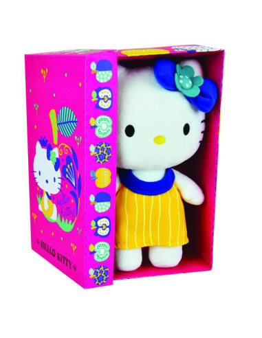 JE024053G,Jucarie Plus Jemini 20cm Hello Kitty - Rochita Galbena