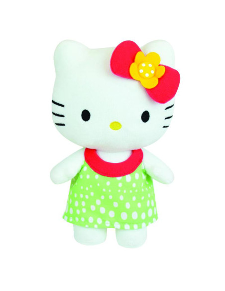 JE024053V,Jucarie Plus Jemini 20cm Hello Kitty - Rochita Verde