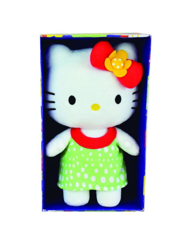 JE024053V,Jucarie Plus Jemini 20cm Hello Kitty - Rochita Verde