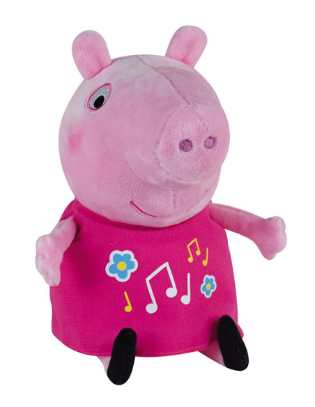 JE023344,Jucarie Plus Muzicala Jemini Cu Lumini 25cm Peppa Pig