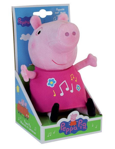 JE023344,Jucarie Plus Muzicala Jemini Cu Lumini 25cm Peppa Pig