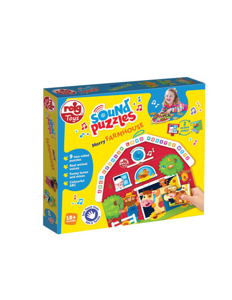 RGRZ6604,Puzzle cu sunete - Animale de la ferma RGRZ6604,Puzzle cu sunete - Animale de la ferma