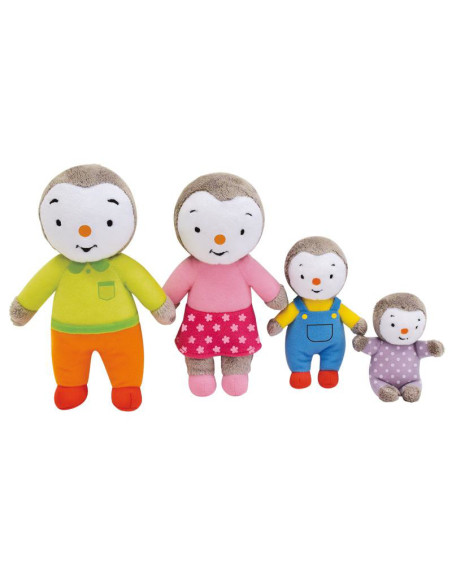 JE024229,Set 4 Plusuri Jemini Familia De Pinguini Tchoupi