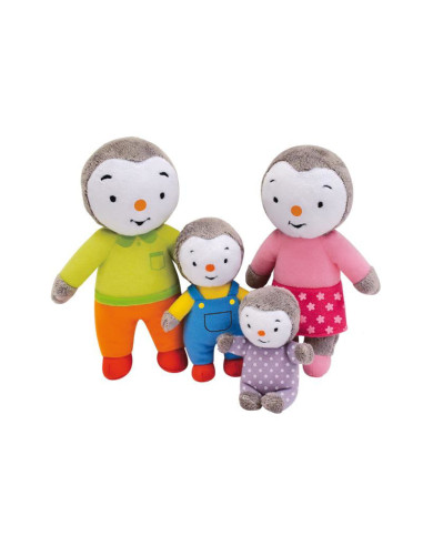 JE024229,Set 4 Plusuri Jemini Familia De Pinguini Tchoupi