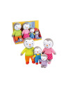 JE024229,Set 4 Plusuri Jemini Familia De Pinguini Tchoupi