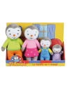 JE024229,Set 4 Plusuri Jemini Familia De Pinguini Tchoupi