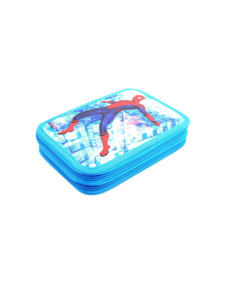 SMPE1702-2,Penar neechipat 2 fermoare spiderman hc albastru pigna