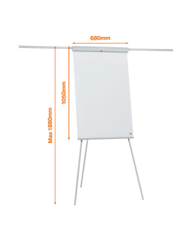 NB1915693,Flipchart magnetic cu brate/trepied 68 x 100 cm essentials nobo