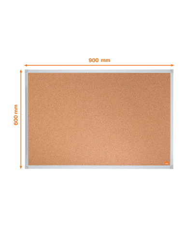 NB1915689,Panou pluta 90 x 60 cm rama aluminiu essentials nobo