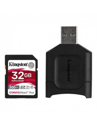 Card reader Kingston React PLUS + SD Reader 32GB, Capacity: