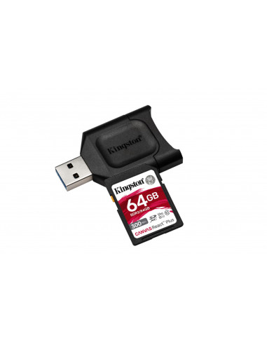 Card reader Kingston React PLUS + SD Reader 64GB, Capacity: