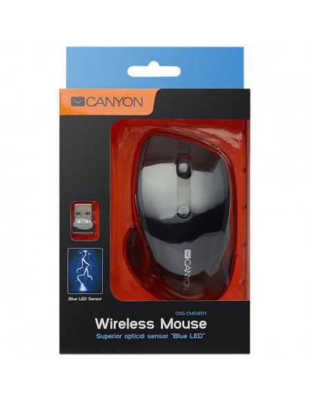Mouse wireless Canyon CNS-CMSW01B cu 6 butoane