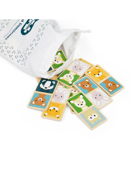 36013,Domino din lemn - Animalute din padure