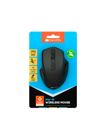 Mouse wireless Canyon CNE-CMSW15B cu 4 butoane