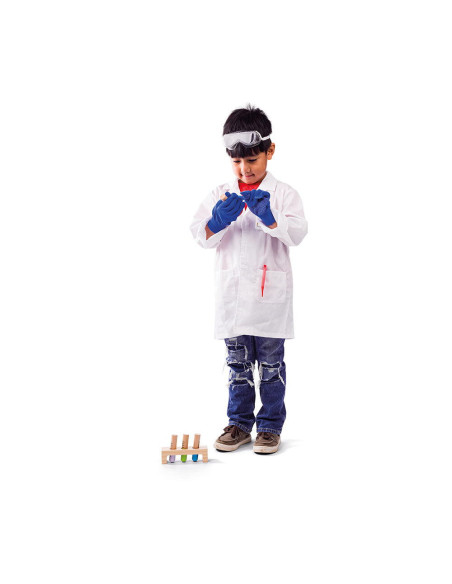 34064,Set costum si accesorii de laborator pentru copii