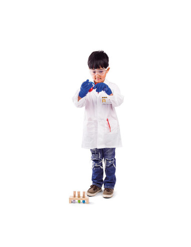 34064,Set costum si accesorii de laborator pentru copii