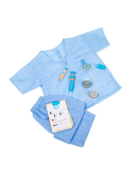 34066,Set costum si accesorii doctor pentru copii