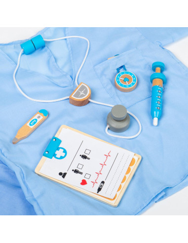 34066,Set costum si accesorii doctor pentru copii