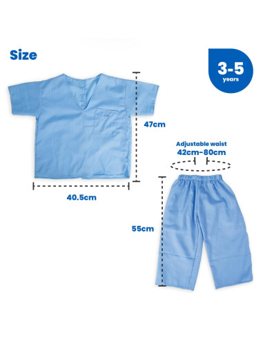 34066,Set costum si accesorii doctor pentru copii