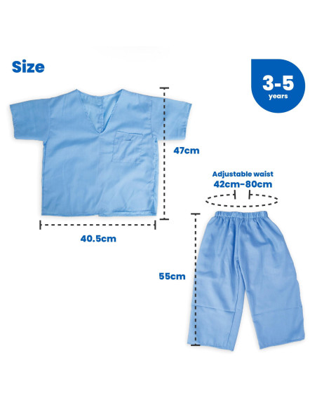 34066,Set costum si accesorii doctor pentru copii