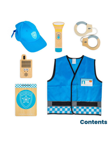 35002,Set costum si accesorii politist pentru copii