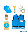 35002,Set costum si accesorii politist pentru copii