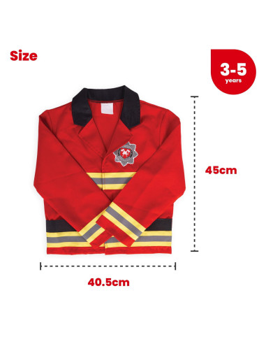 34068,Set costum si accesorii pompier pentru copii