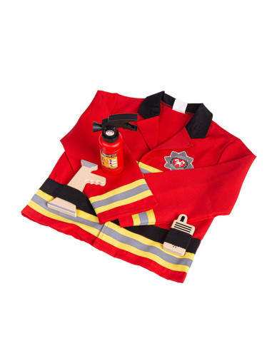 34068,Set costum si accesorii pompier pentru copii