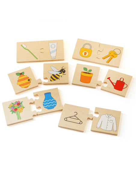 34029,Puzzle din lemn - Perechea potrivita
