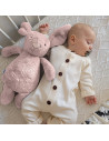 UP-bj_663_2,Jucarie din plus pentru copii BabyJem Sleeping Mate Midi Bunny (Culoare: Roz)