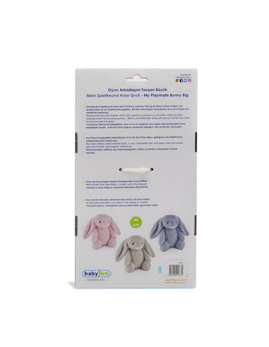 UP-bj_663_2,Jucarie din plus pentru copii BabyJem Sleeping Mate Midi Bunny (Culoare: Roz)