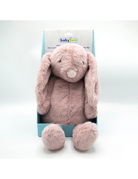 UP-bj_663_2,Jucarie din plus pentru copii BabyJem Sleeping Mate Midi Bunny (Culoare: Roz)