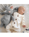UP-bj_663_2,Jucarie din plus pentru copii BabyJem Sleeping Mate Midi Bunny (Culoare: Roz)