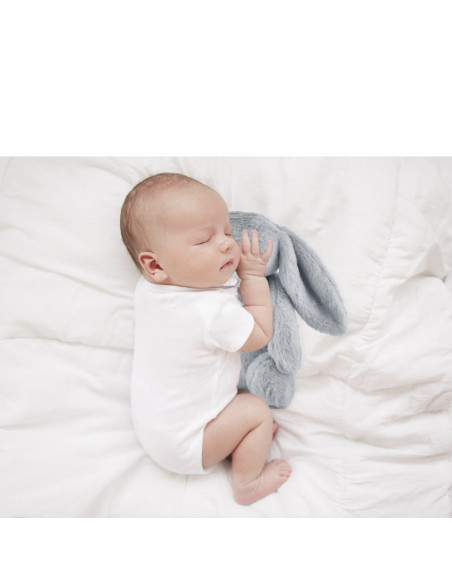UP-bj_663_2,Jucarie din plus pentru copii BabyJem Sleeping Mate Midi Bunny (Culoare: Roz)